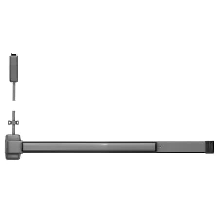 Von Duprin Grade 1 Surface Vertical Rod Exit Bar, 48-in Device, Fits 84-in Door, Exit Only, Less Bottom Rod, He 2227EO 4 689 LBR